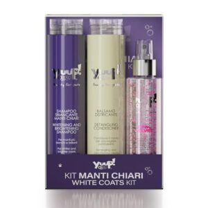 YUUP KIT MANTI CHIARI - Igiene e Brillantezza per Cani e Gatti Chiari