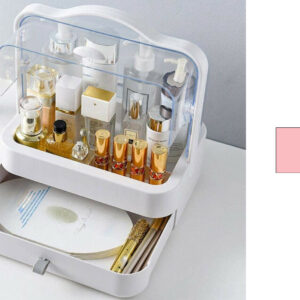 Organizer Box Cosmetici Cassetto Maniglia Antipolvere Espositore Makeup LD-388