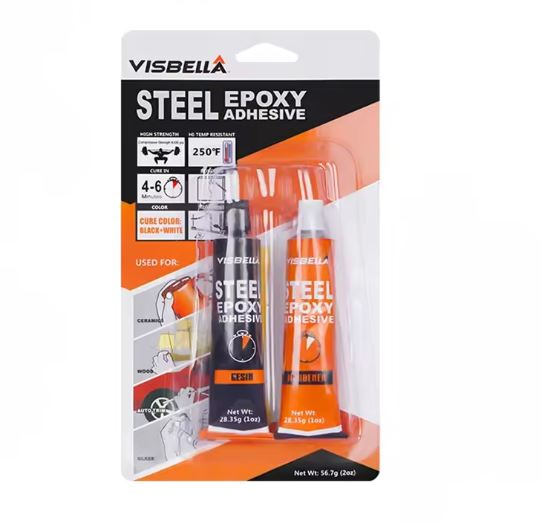 Colla Epossidica Bicomponente Visbella per Metalli e Multiuso – Alta Resistenza, 2 oz