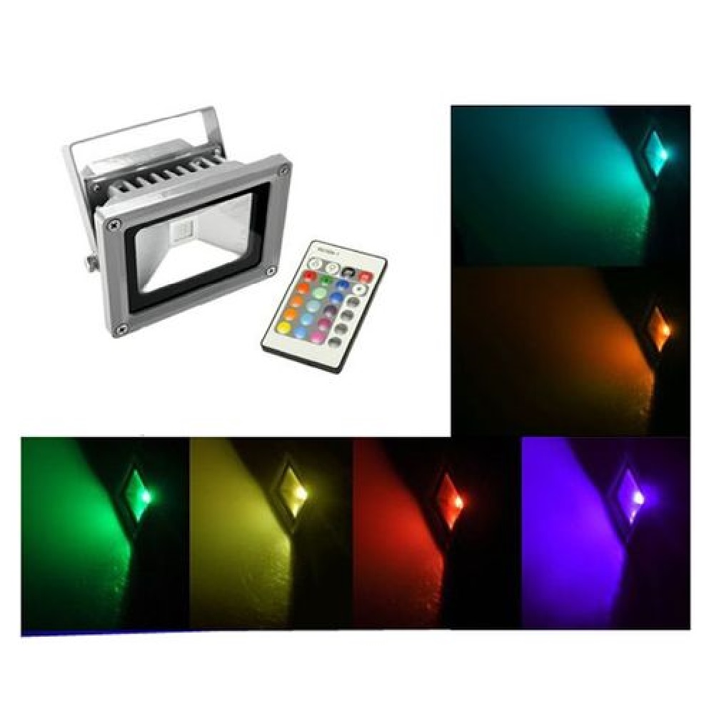 Faro Faretto Led Rgb Esterno Giardino Faretti Led Rgb Colorati 10/20/30/50watt
