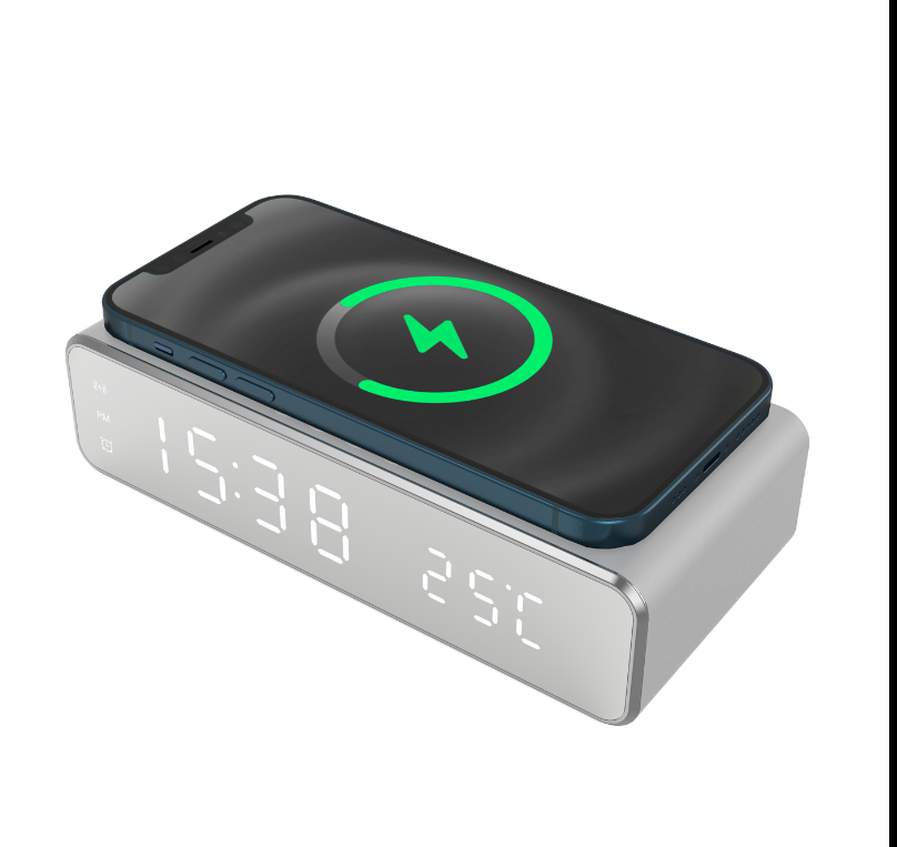 TECHMADE – Sveglia Digitale con Ricarica Wireless