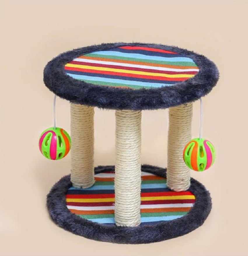 Tiragraffi per gatti con gioco palla 24×26