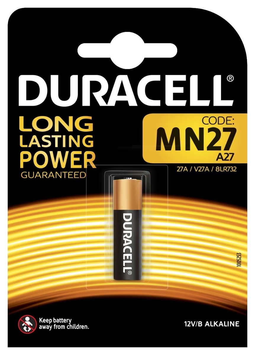 Batterie Duracell MN27 Alcalina 27A/V27A/8LR732