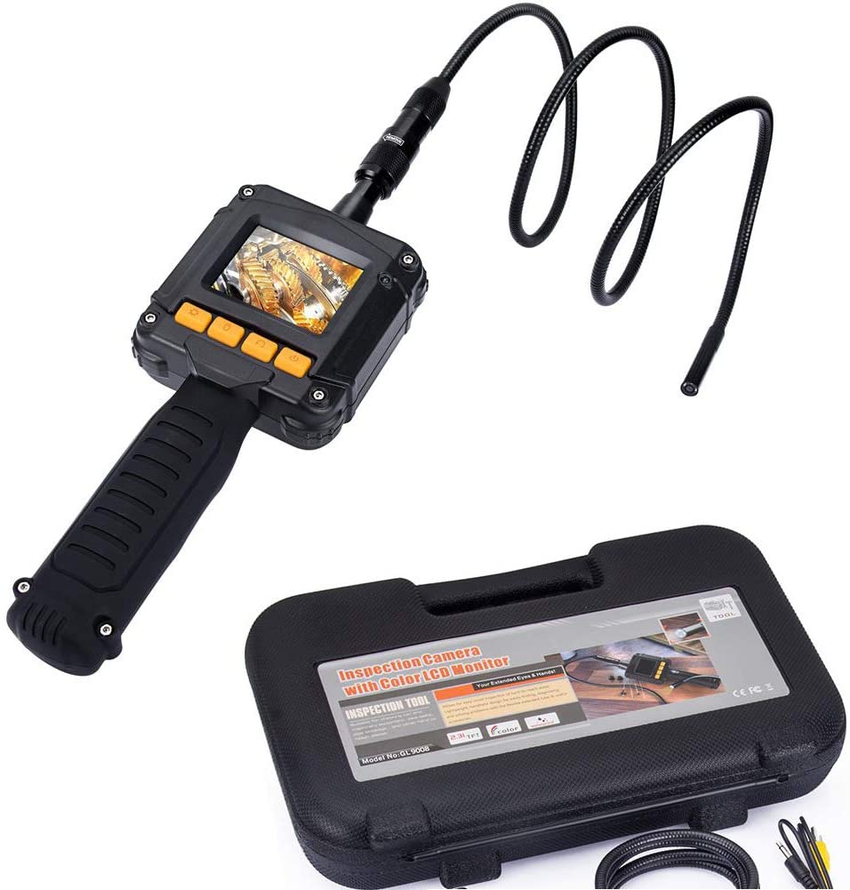 Telecamera endoscopica con monitor lcd 4 led cavo sonda led flessibile ispezione