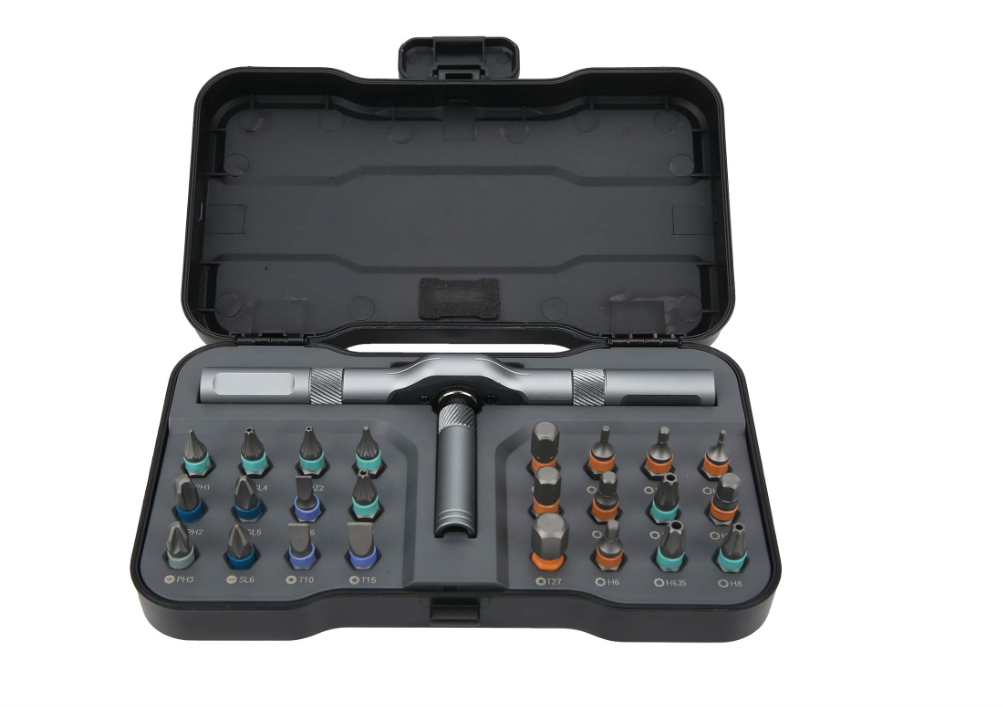 24 in 1 Magnetic Screwdriver Set – Set Cacciaviti Multifunzionale con Manico a Cricchetto Rimovibile, Kit Portatile di Precisione per Fai-da-Te…