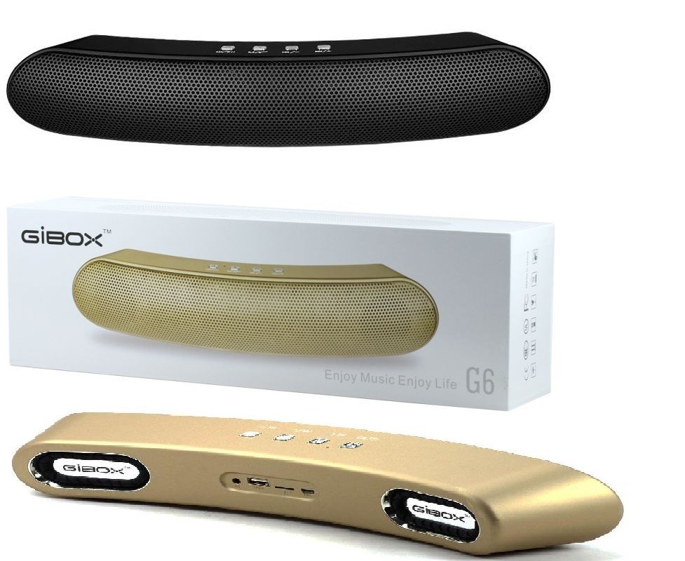 Cassa Bluetooth Gibox G6 Imperium Bass Fm + Usb + Aux + Micro Sd