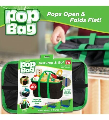 Busta spesa organizer antiscivolo rigida pop bag da viaggio e casa
