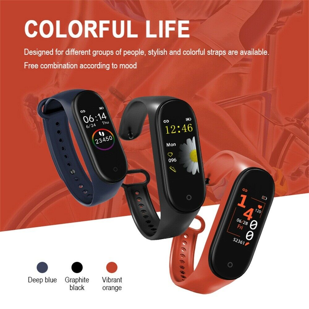 Band 4 Smartwatch M4 Smartband Bluetooth 5.0 AMOLED Sport Fitness Tracker