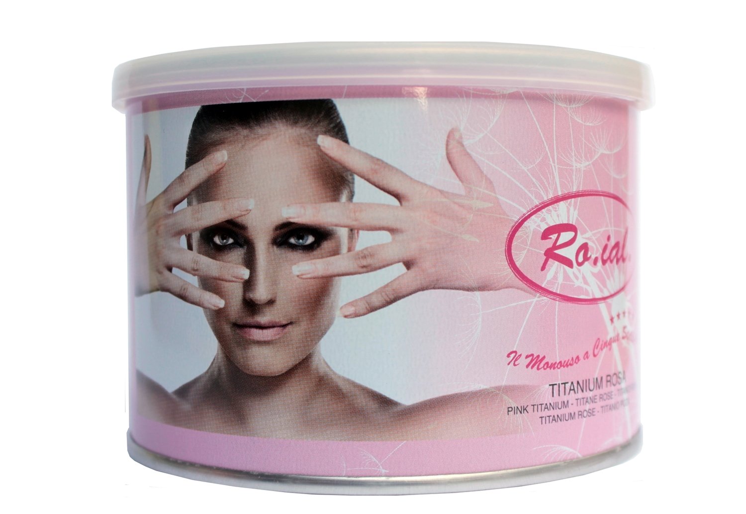Roial cera depilatoria titanium rosa barattolo 400 ml scaldacera ceretta