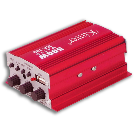 Kinter MA700 2 canali 12V DC USB FM Audio Speaker Amplificatore Stereo Auto
