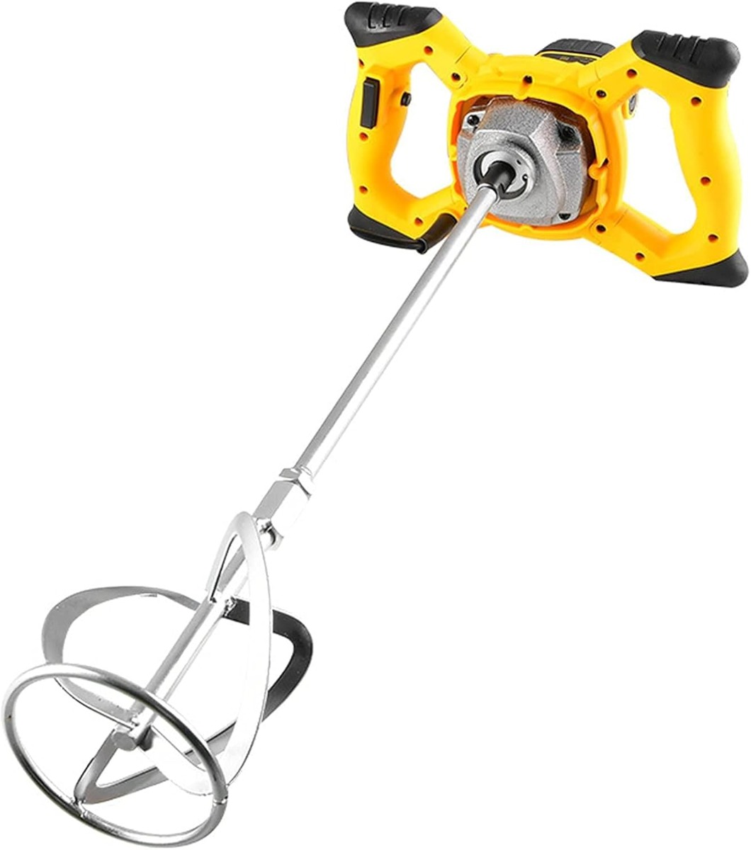 Miscelatore Professionale per Malta e Cemento 2400W – Agitatore Elettrico M14 con 6 Velocità Regolabili, Impugnatura Ergonomica Antiscivolo