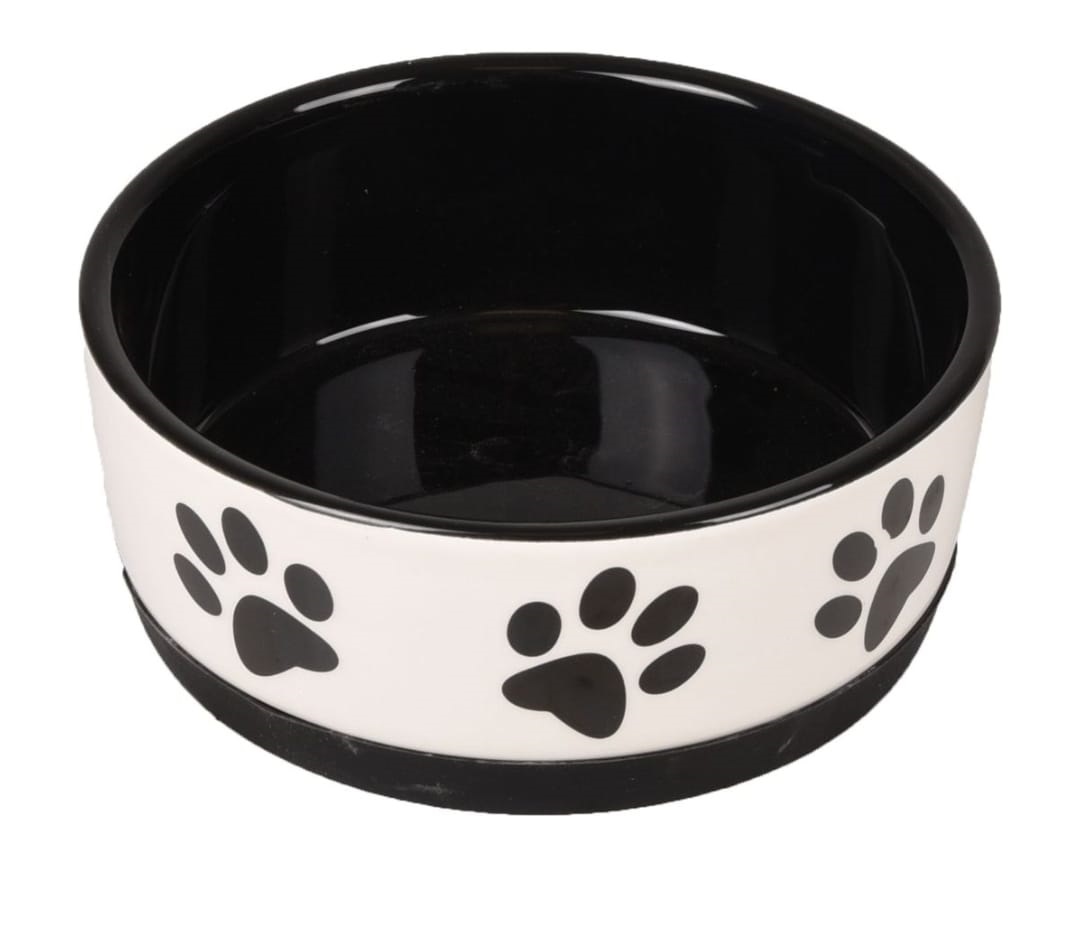 Ciotola per cani in ceramica 440ml ciotole per cani con base in gomma antiscivolo ciotola per acqua e cibo ciotola per alimenti