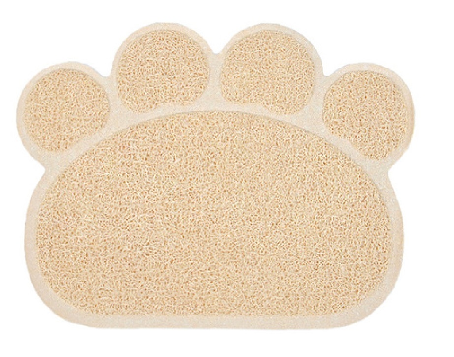 Tappetino antiscivolo animali igienico lettiera cane gatti 30×40 forma zampa beige