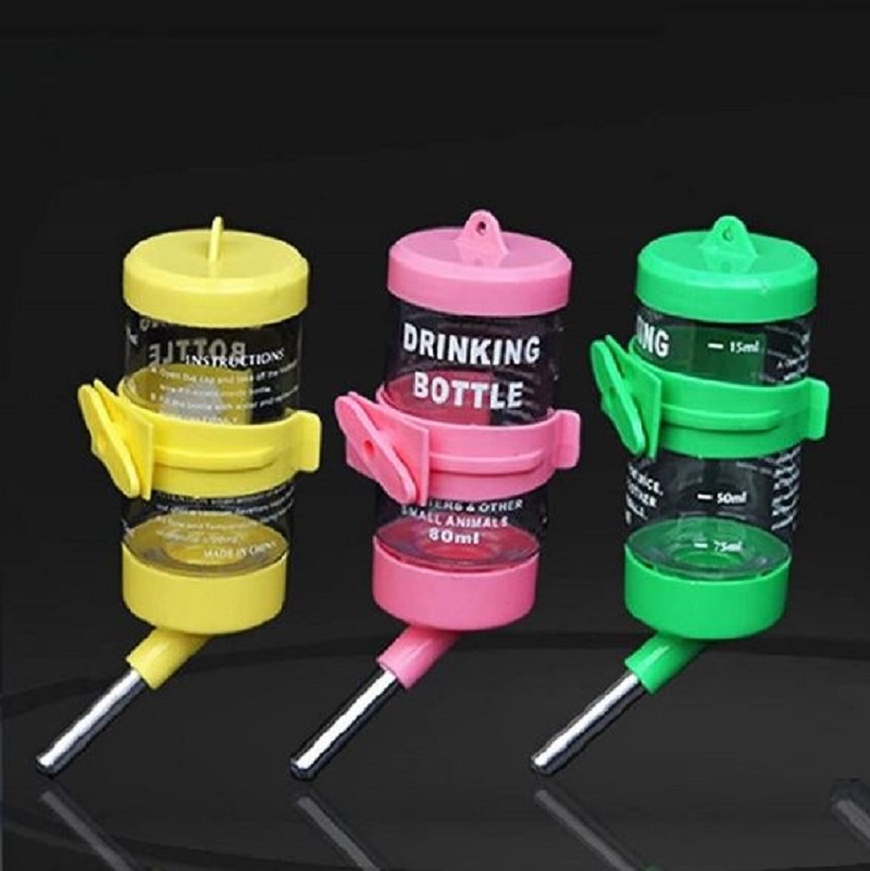 Borraccia criceti piccoli animali 80ml acciaio plastica