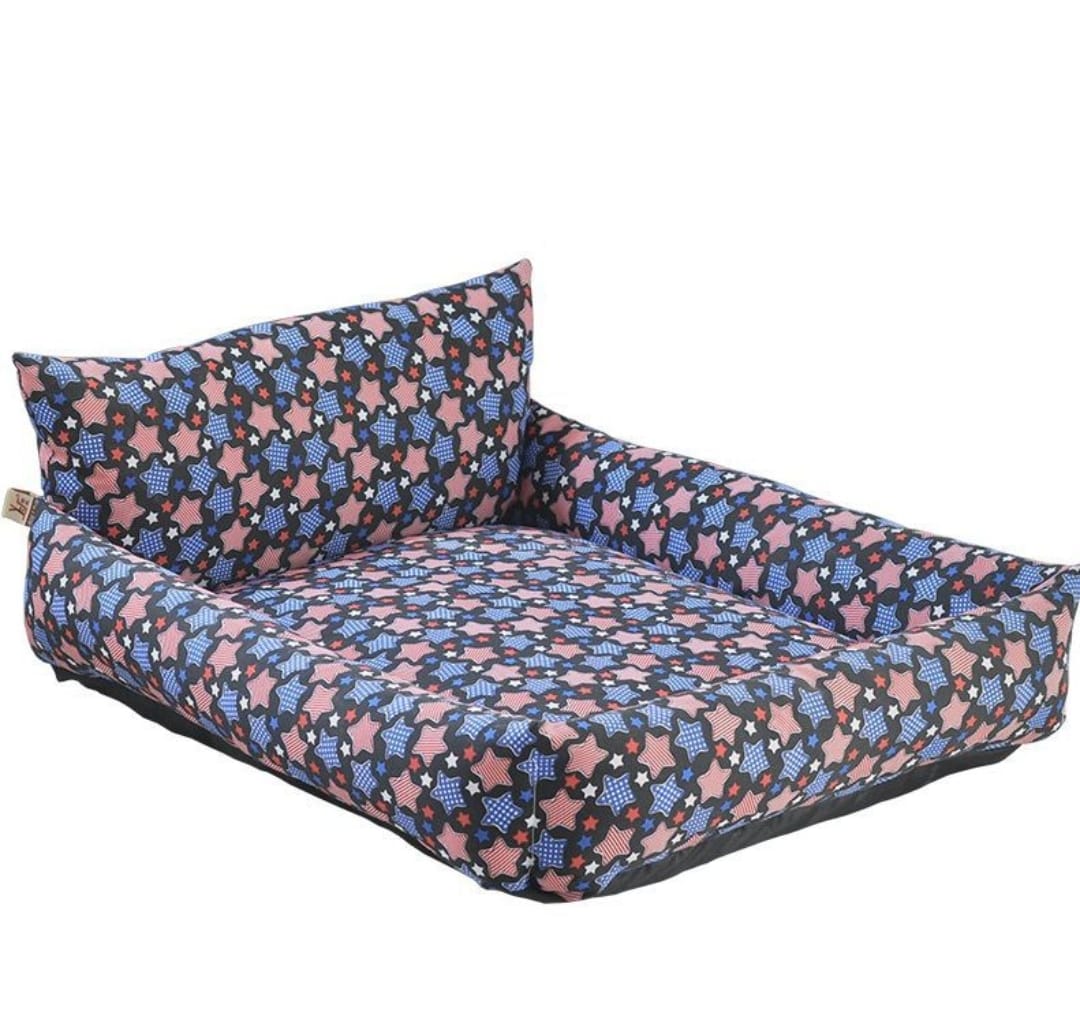 Cuccia Multifunzionale Cane Gatto Letto per Animali Imbottitura 100% Puro Cotone 3 Funzioni Cesta Cuscino e Tappeto Resistente 55 x 65 cm