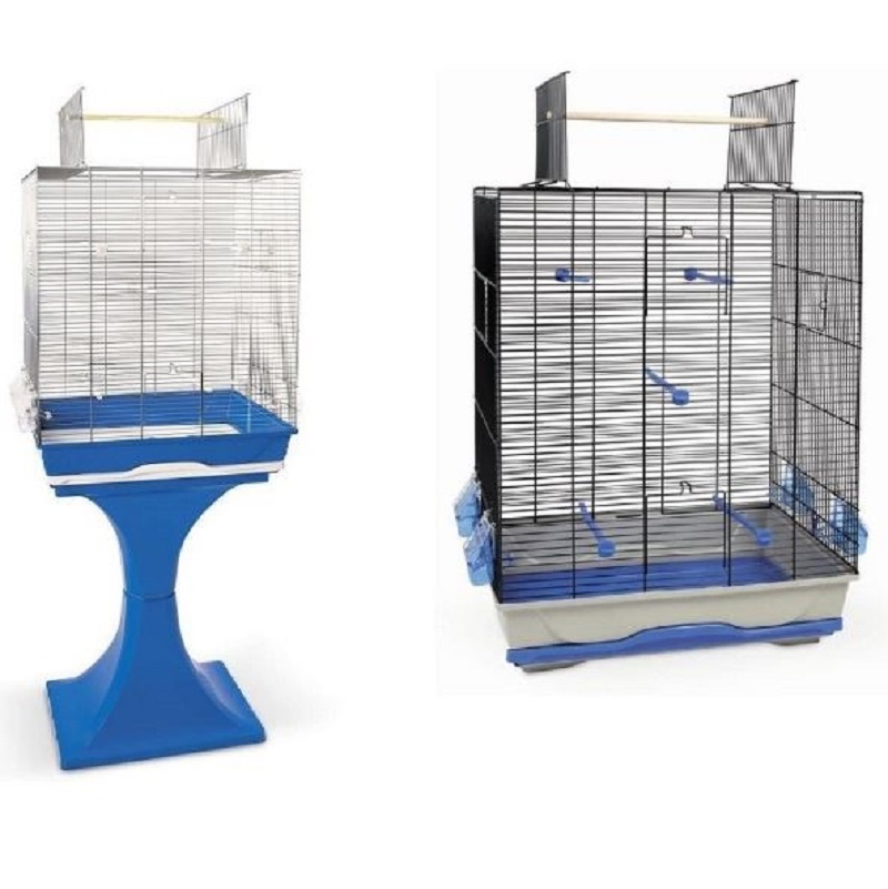 Gabbia per uccelli pappagalli ambra apertura superiore supporto 56,5×36,5x138cm