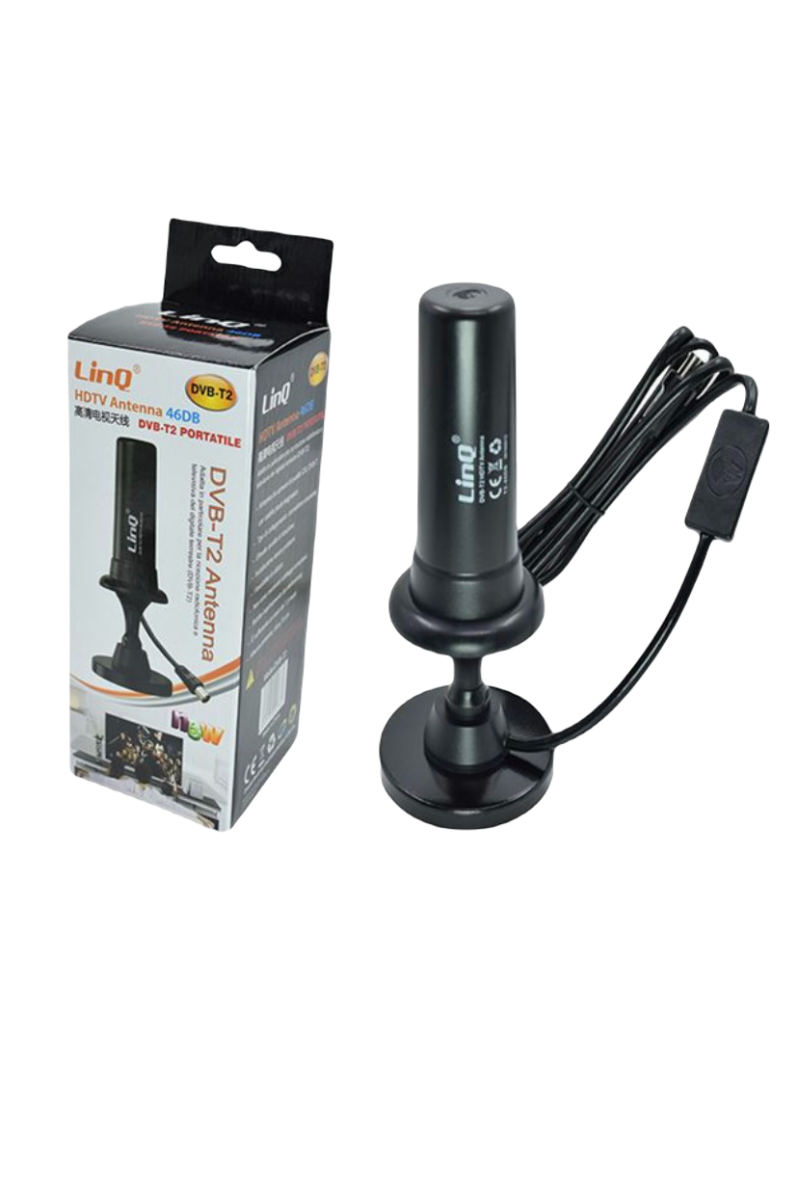 Antenna Dvb-t2 Da Interno – 46db – Portatile