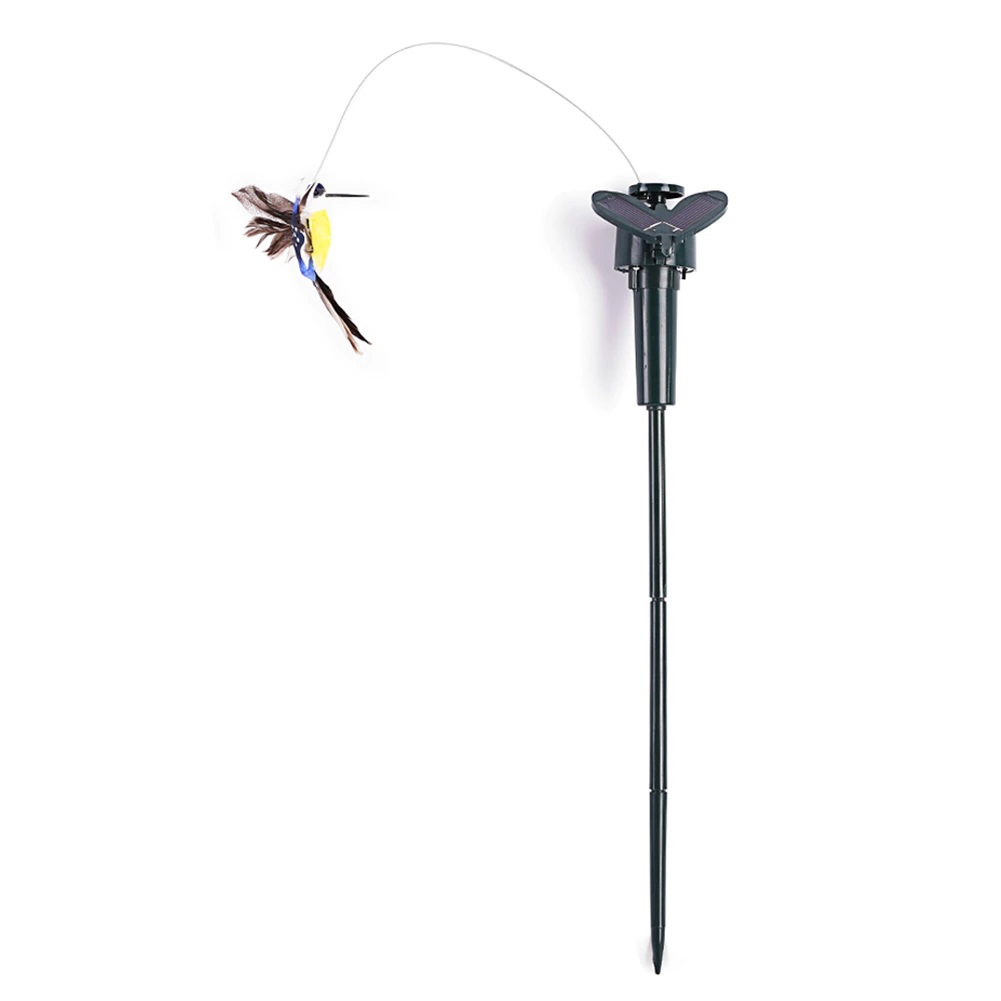 Set di 2 uccelli fluttuanti a energia solare farfalla volante ad energia solare girasole cortile giardino