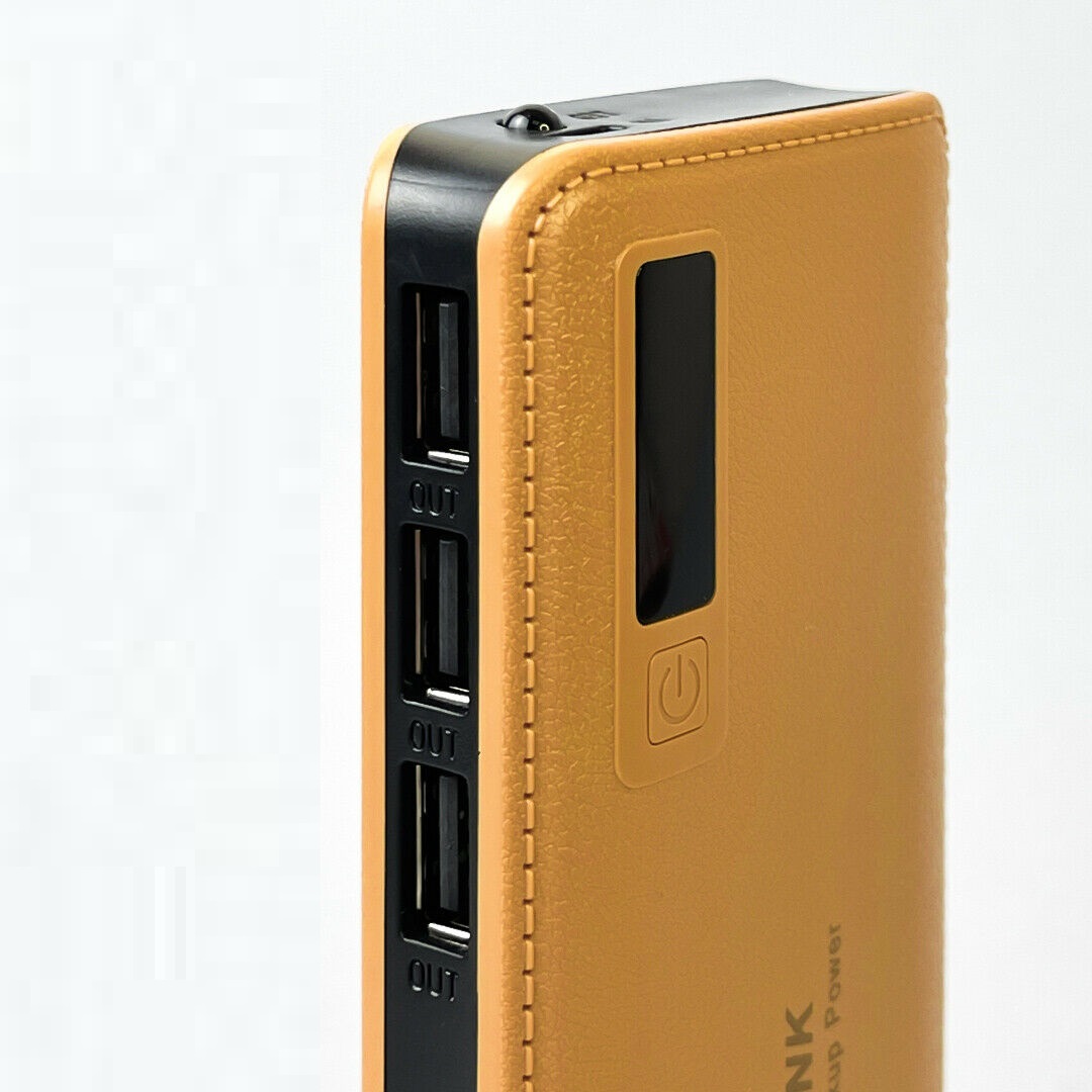 Power Bank 3 Connettori Batteria 1000 mAh con LED per iPhone Android Universale