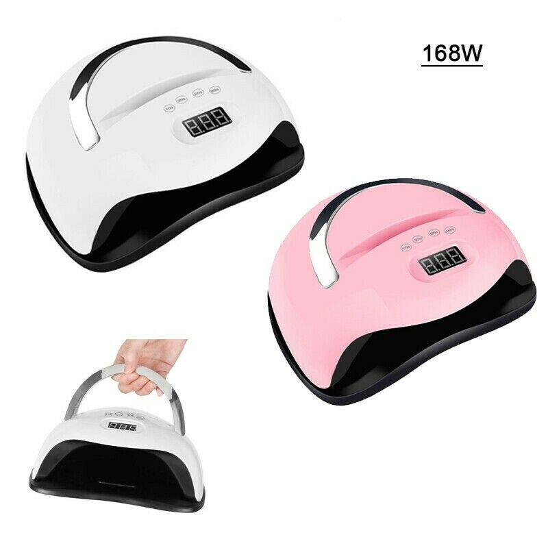 Lampada uv led gel unghie professionale 168w fornetto nail art colata bq