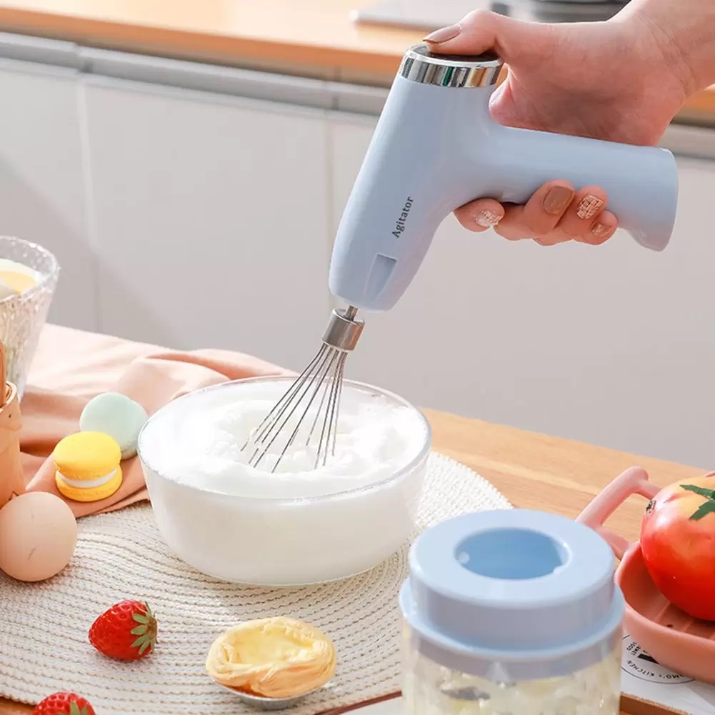 Frullatore elettrico 2 in 1 frullatore a immersione senza fili a 5 velocità