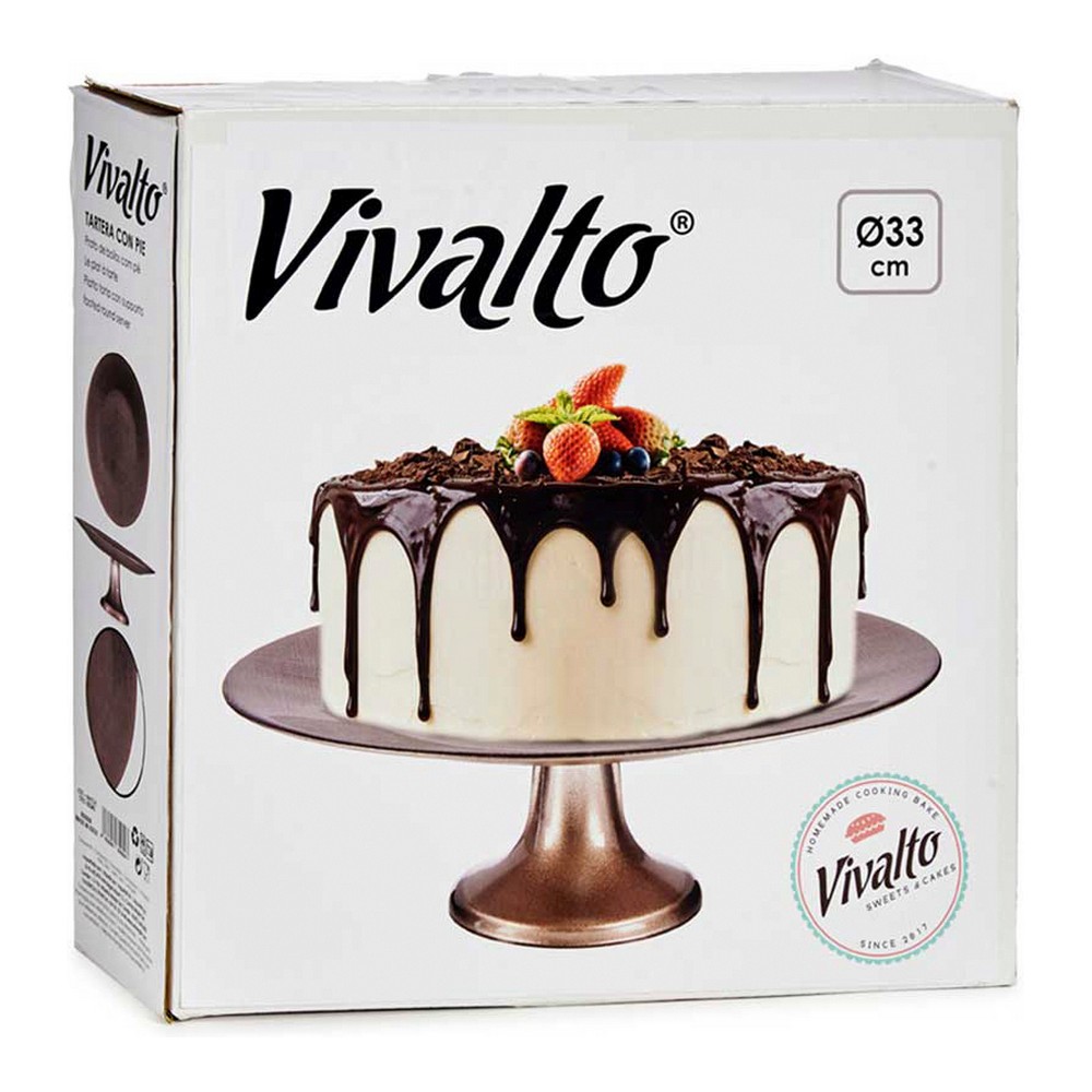 Vivalta alzata per torta in vetro 33cm supporto per torta in vetro