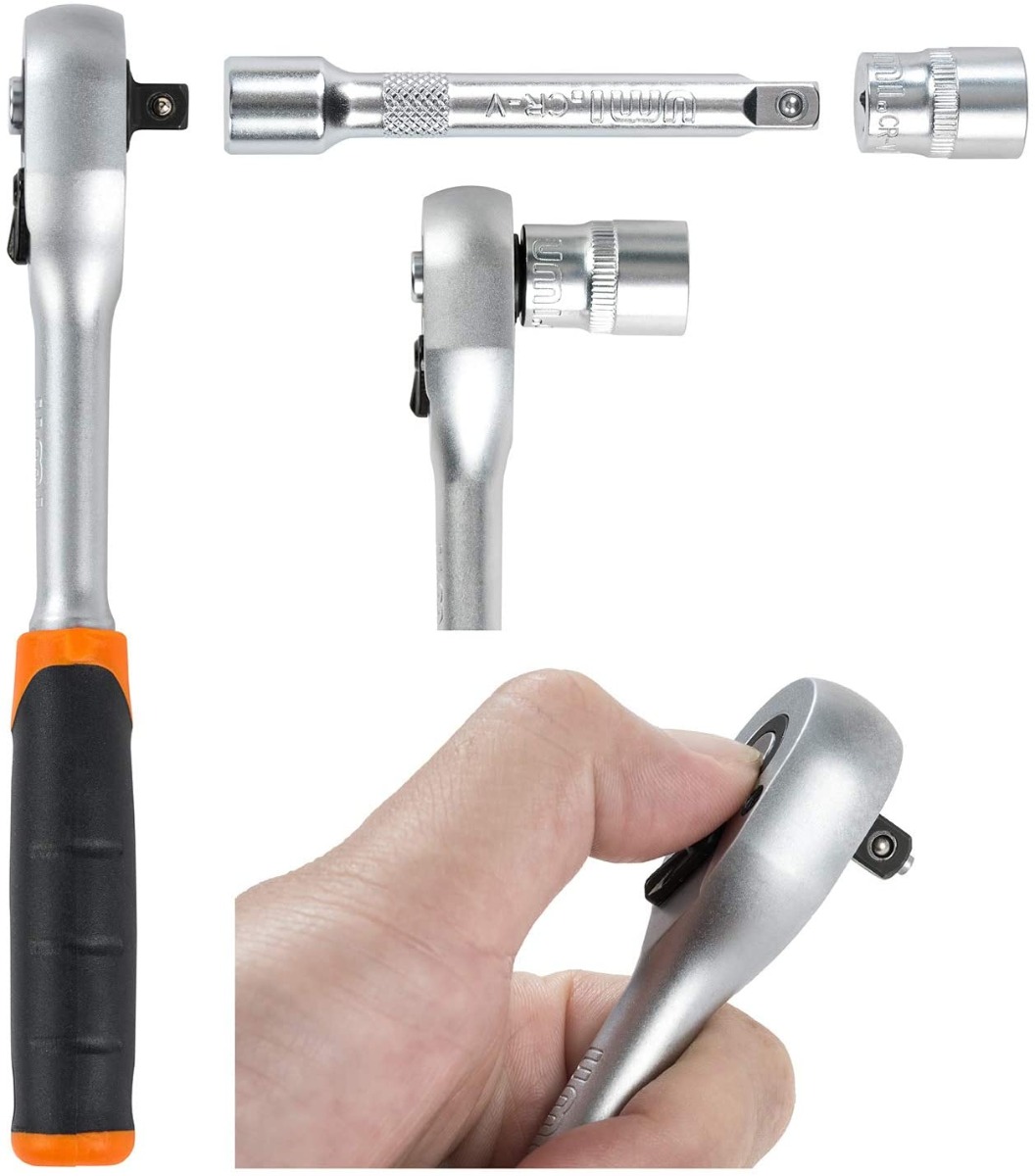 Kit set chiavi chiave bussola bussole cricchetto 39 pz