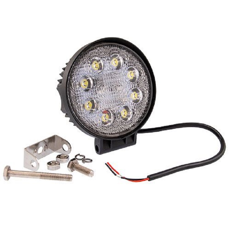 Luce da lavoro cerchio per auto 27W 12v 8 LED Bar per Moto Tractor Boat off Road 4WD 4×4 Camion SUV