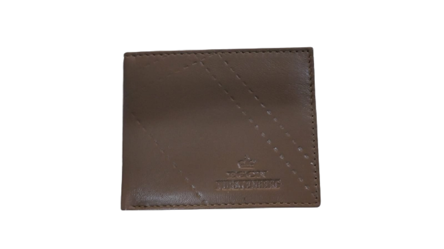 Egon Furstenberg PF 515-9 Portafoglio uomo in pelle portamonete carte credito Taupe
