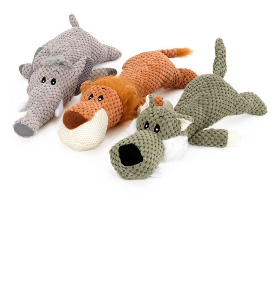 Pet Molar Toy pupazzi masticabili per cani di pezza e squeezing Zoo