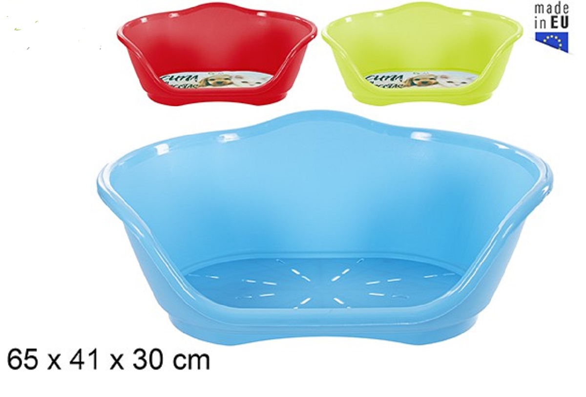 Cuccia in Plastica da salotto per Cani e Gatti elegante Lettino per animali domestici 65 x 41 x 30 cm