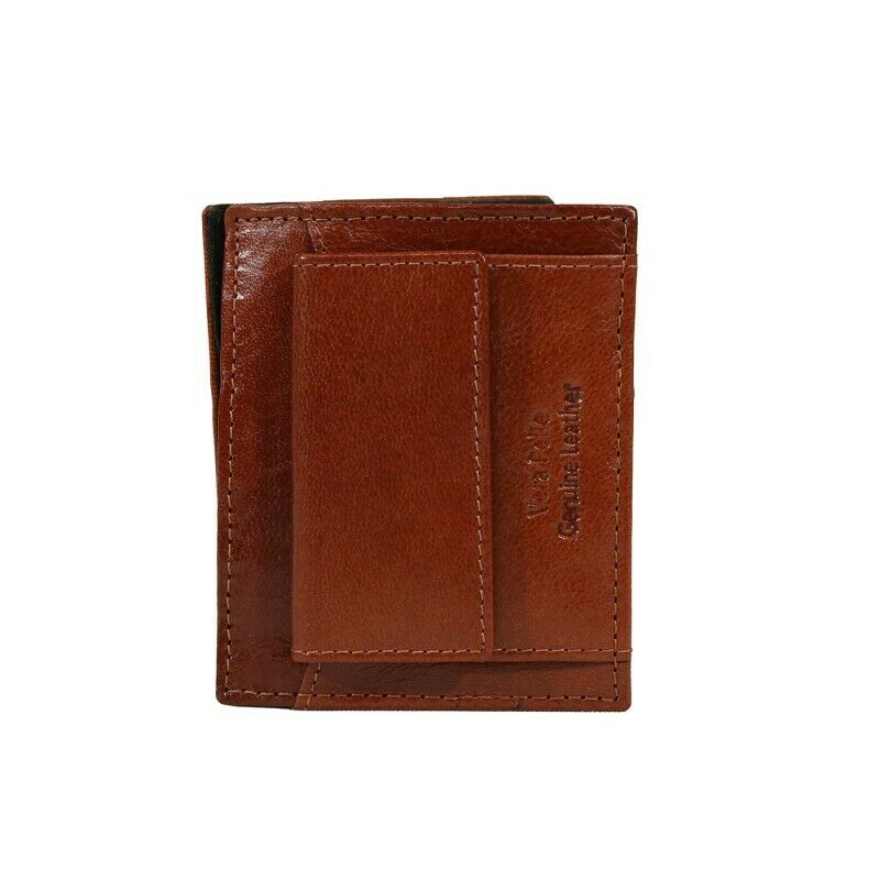 Egon Furstenberg PF 518-26 Portafoglio uomo in pelle portamonete carte credito Tabacco