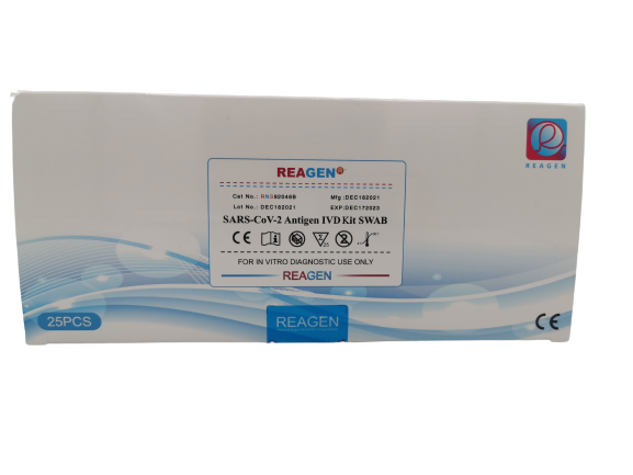 Tampone rapido antigenico covid-19 Confezione da 25 test monouso Reagen