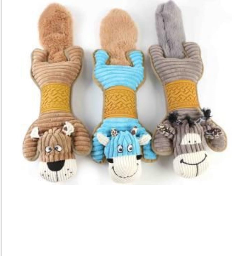 Pet Molar Toy pupazzi masticabili per cani di pezza e squeezing Fattoria