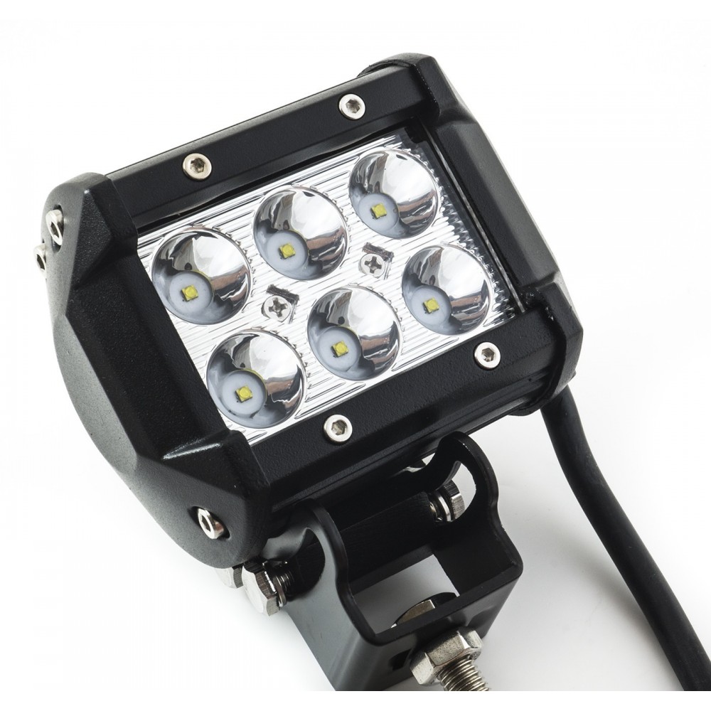 Faro da lavoro per auto 60W 9v-36V 18 LED per Moto Barche Fuoristrada 4×4 Camion SUV