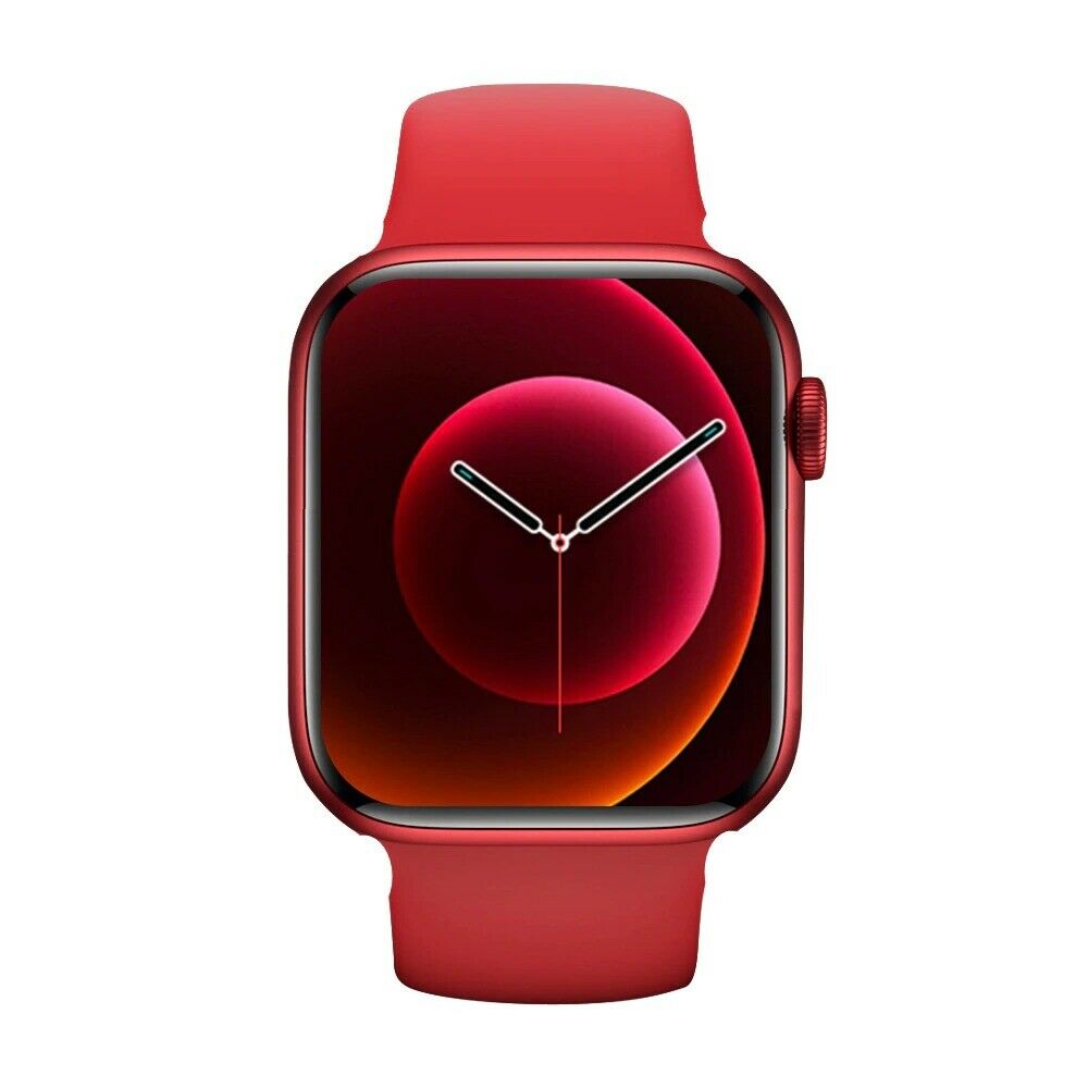 Smartwatch Uomo Donna Watch 2021 Chiamate Notifiche Siri Googl Sport Android IOS ROSSO