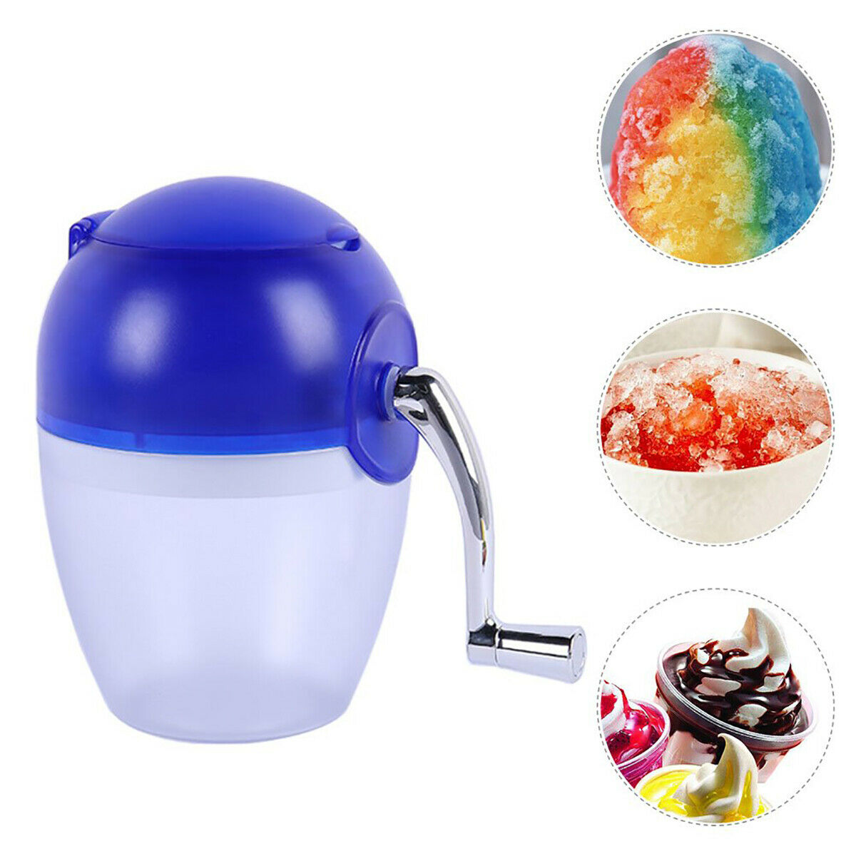 Tritaghiaccio manuale frulla taglia frutta e verdura gelati smoothie granite 018