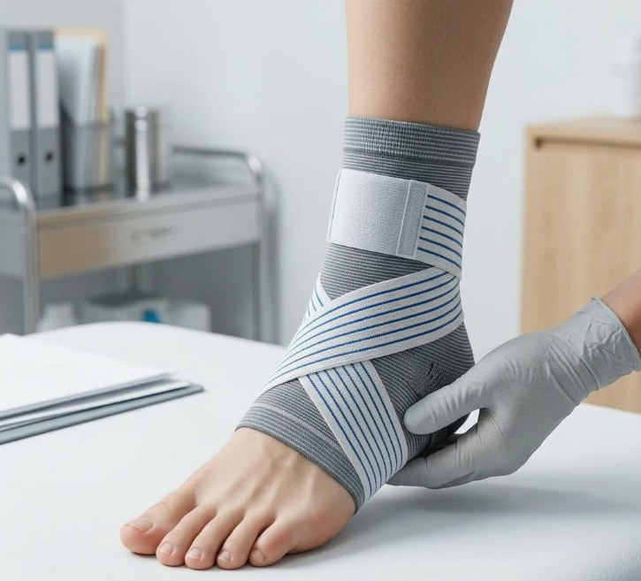 Supporto Caviglia Ortopedico Elastica Regolabile – Tutore Sportivo per Stabilità e Protezione della Caviglia